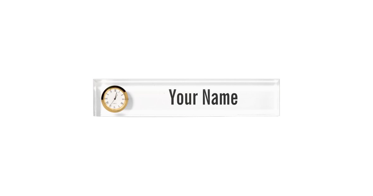 Create your own custom name plate zazzle