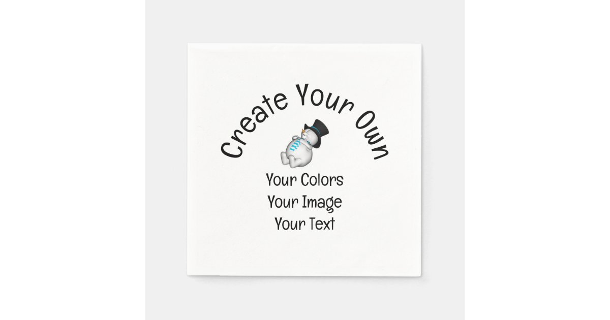 Create Your Own Custom Napkins Zazzle