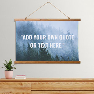Create Your Own Custom Nature Quote Hanging Tapestry