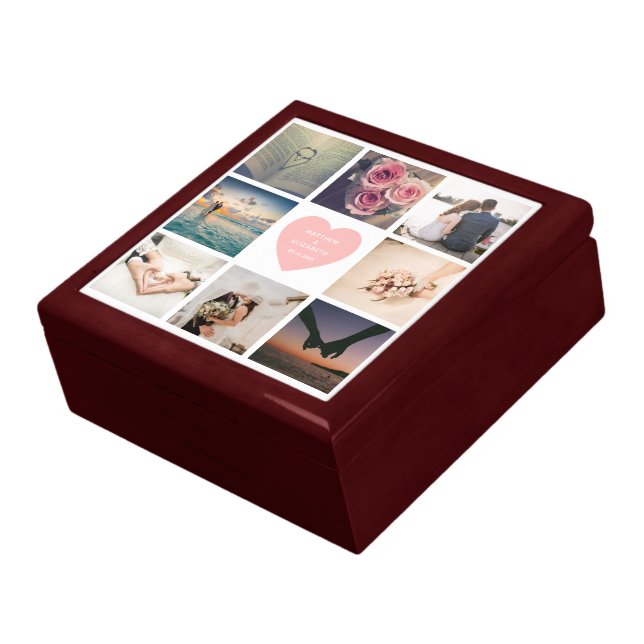 Create Your Own Custom Newlyweds Couple Photo Gift Box (Side)