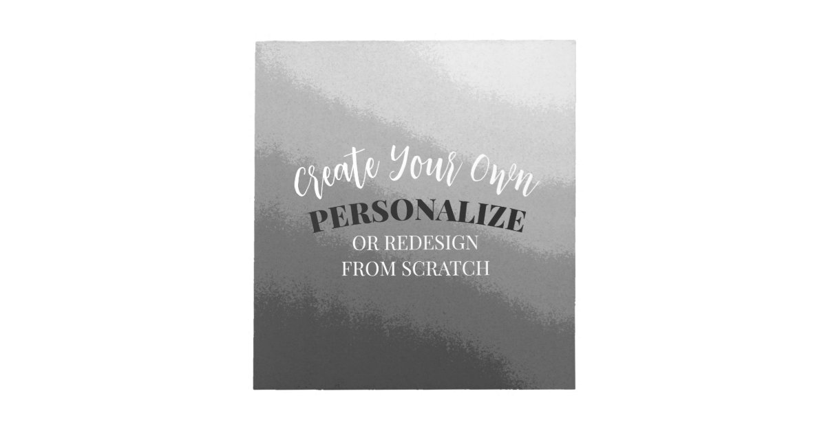 Create Your Own Custom Notepad | Zazzle