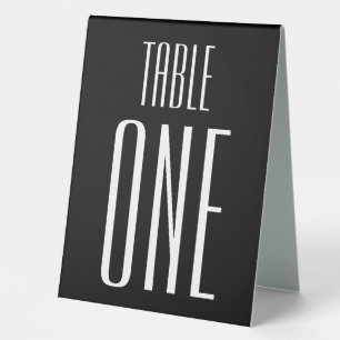 Create Your Own - Custom Number Table Tent