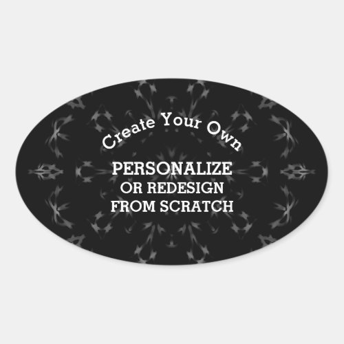 Create Your Own Custom Oval Sticker