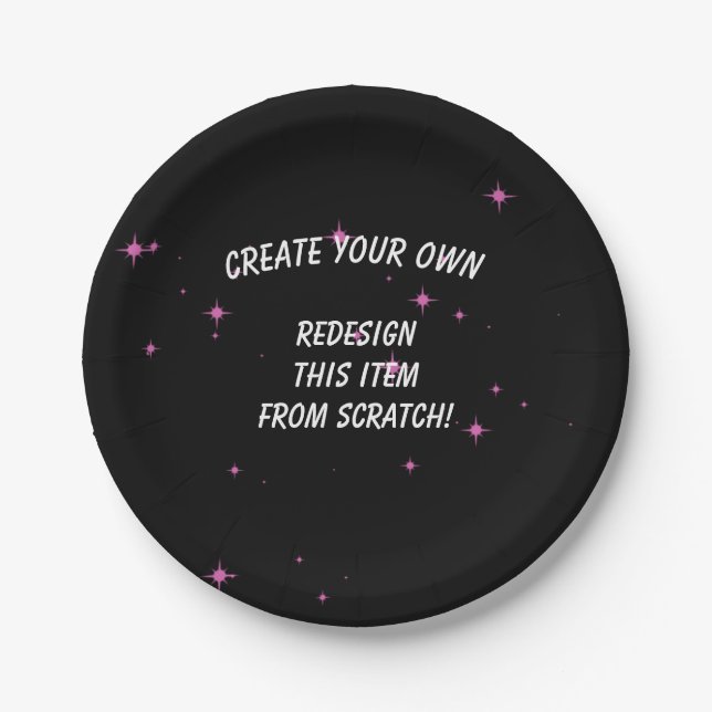 Create Your Own Custom Paper Plates (Front)