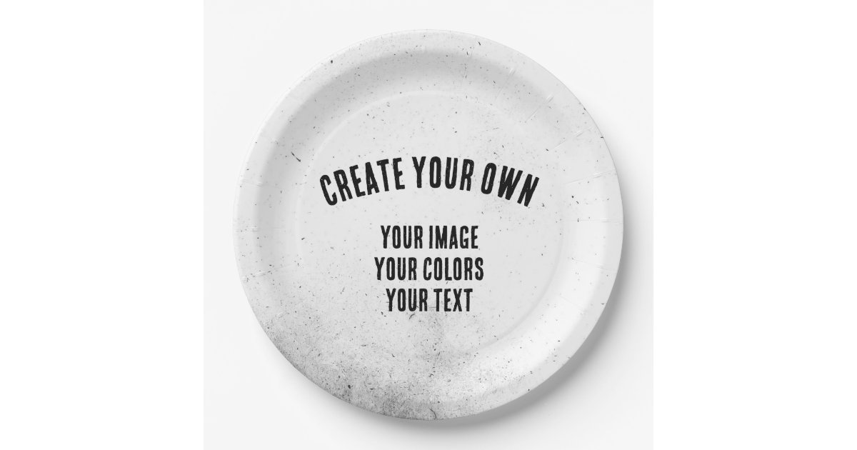 Create Your Own Custom Paper Plates Zazzle