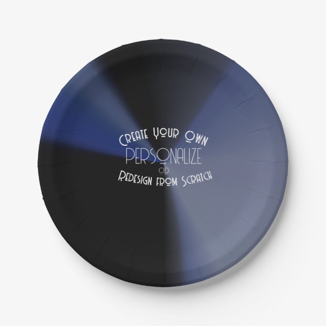 Create Your Own Custom Paper Plates (Front)