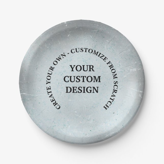 Create Your Own Custom Paper Plates (Front)