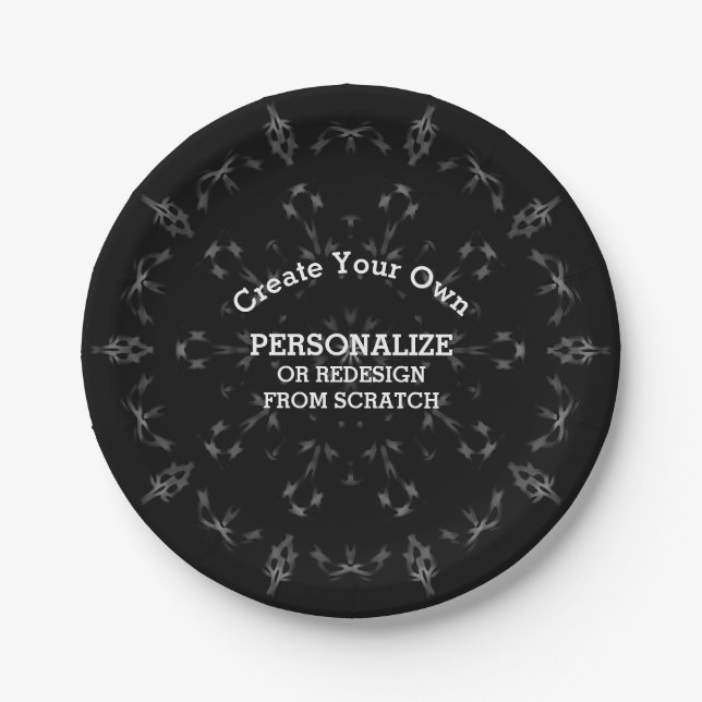 Create Your Own Custom Paper Plates (Front)
