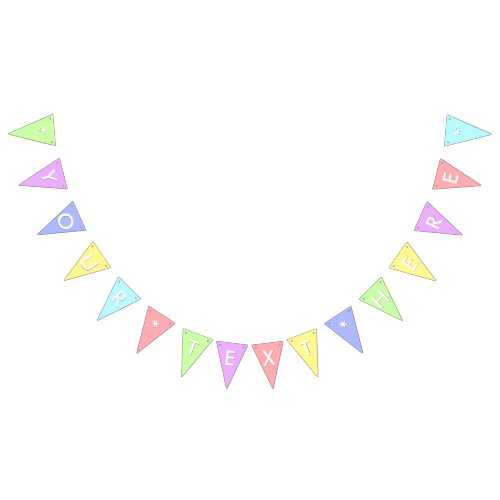 Create Your Own Custom Party Bunting Banner Flags