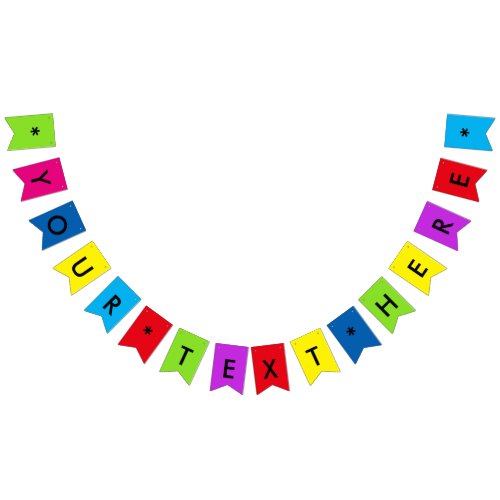 Create Your Own Custom Party Bunting Banner Flags