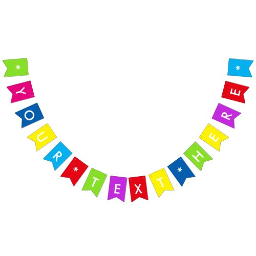 Create Your Own Custom Party Bunting Banner Flags