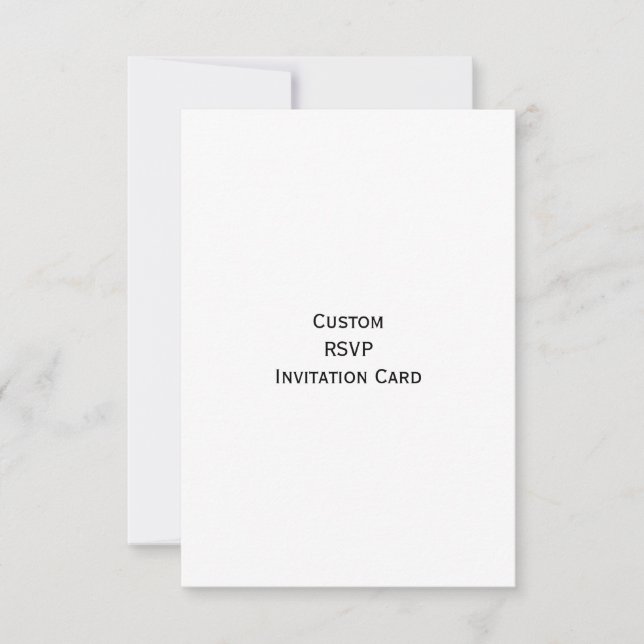 Create Your Own Custom Party RSVP Invitation Card (Front)