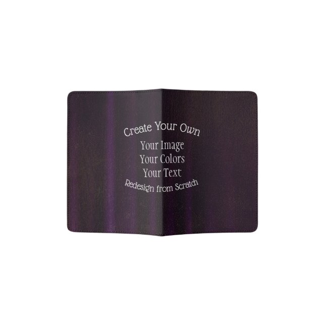 Create Your Own Custom Passport Holder (Opened)