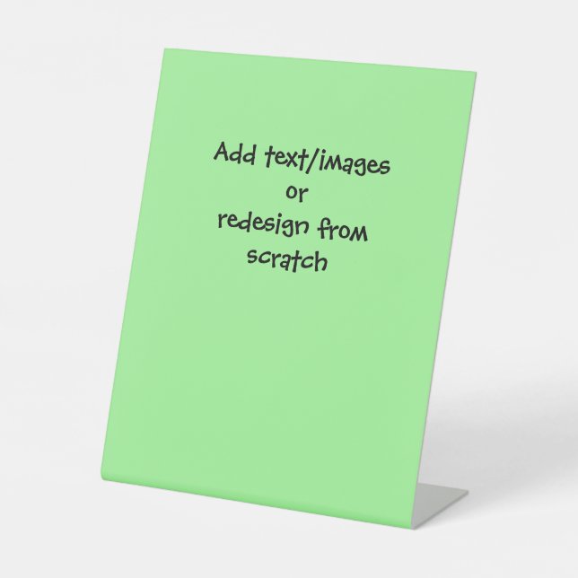 Create Your Own Custom Pedestal Sign (Front)