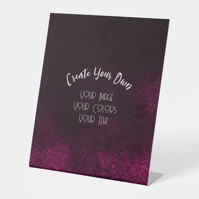 Create Your Own Custom Pedestal Sign (Front)