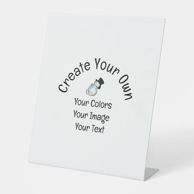 Create Your Own Custom Pedestal Sign (Front)