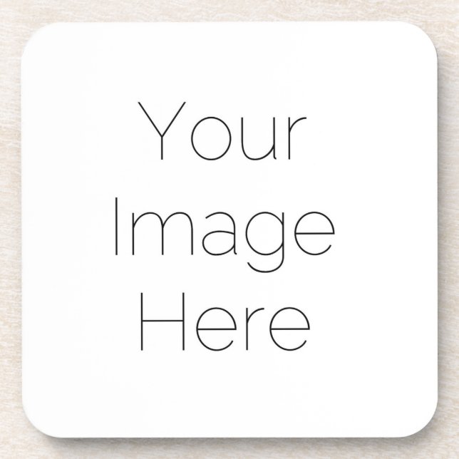 create your own custom personal photo  beverage coaster (Front)