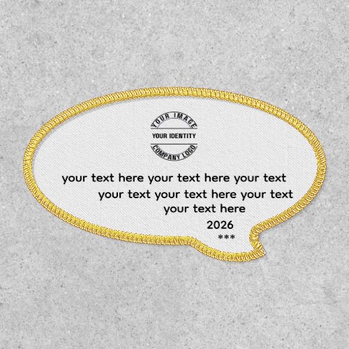 Create Your Own Custom Personalize Thought-Bubble Patch