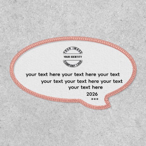 Create Your Own Custom Personalize Thought-Bubble Patch