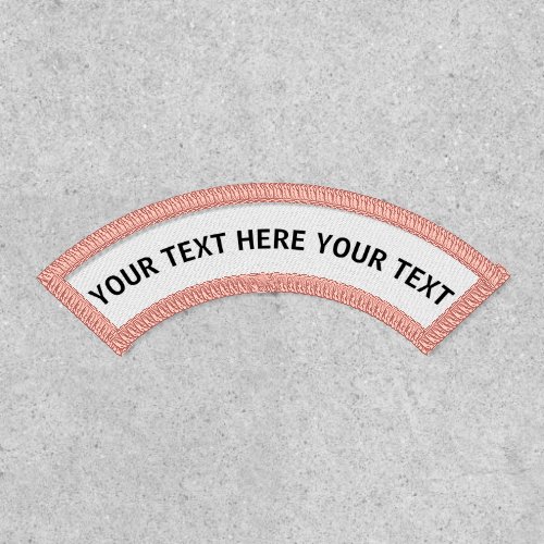 Create Your Own Custom Personalize Upper Name Rock Patch