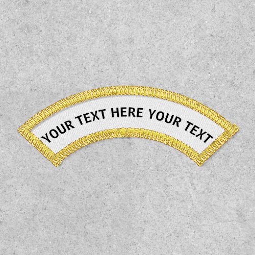 Create Your Own Custom Personalize Upper Name Rock Patch