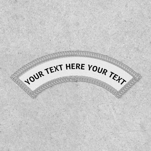 Create Your Own Custom Personalize Upper Name Rock Patch