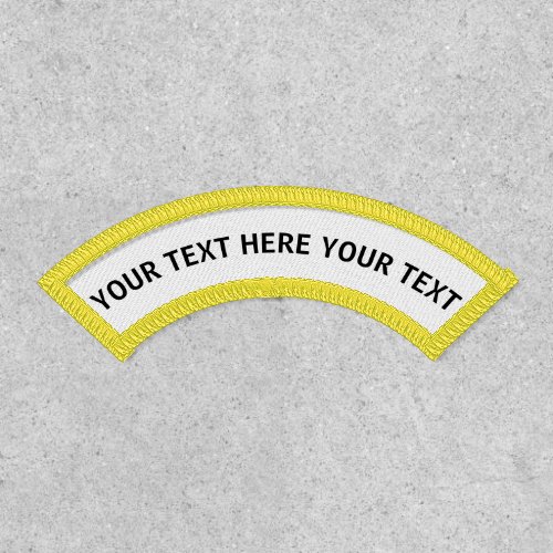 Create Your Own Custom Personalize Upper Name Rock Patch