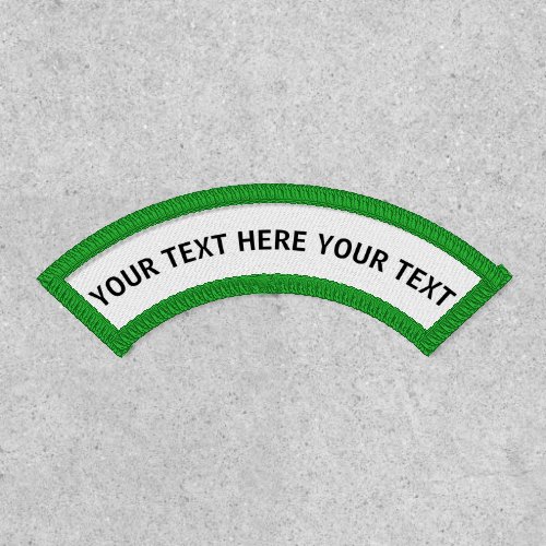Create Your Own Custom Personalize Upper Name Rock Patch