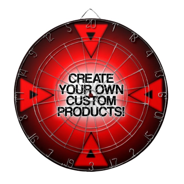 Create your own custom, personalized, and unique dartboard (Front)