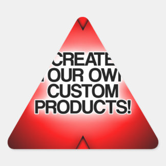 Create your own custom, personalized, and unique triangle sticker