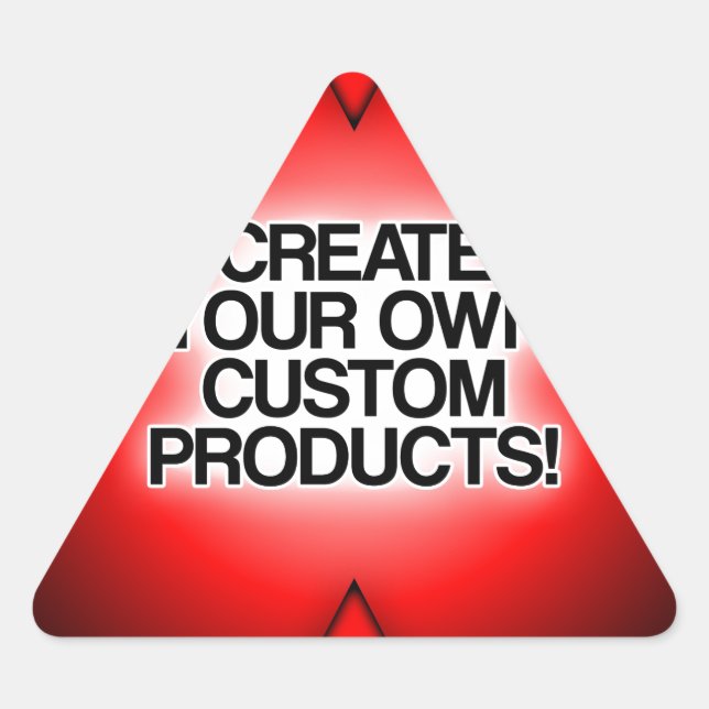 Create your own custom, personalized, and unique triangle sticker (Front)