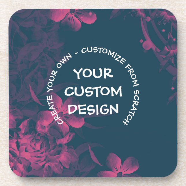 Create Your Own Custom Personalized Beverage Coaster (Front)