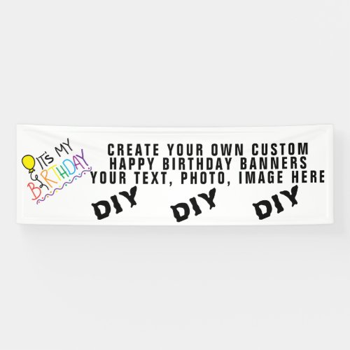 Create Your Own Custom Personalized Birthday Banner