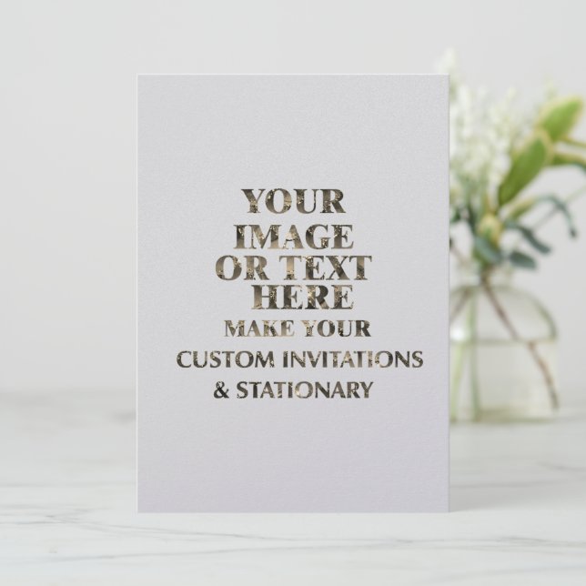Create Your Own Custom Personalized Birthday Invitation (Standing Front)