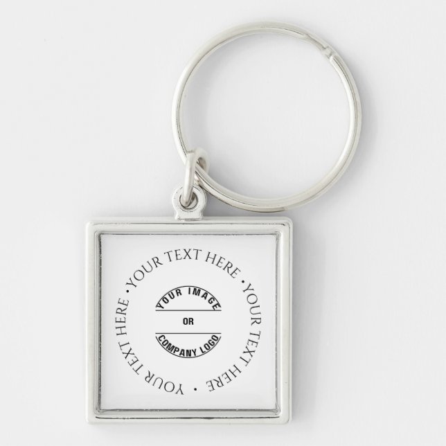 Create Your Own Custom Personalized Blank Template Keychain (Front)