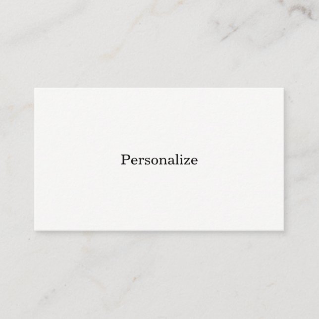 Create Your Own Custom Personalized Business Card (Front)