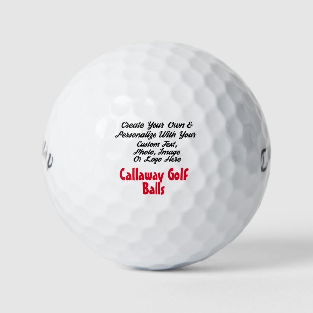 Create Your Own Custom Personalized Callaway Golf Balls (Front)