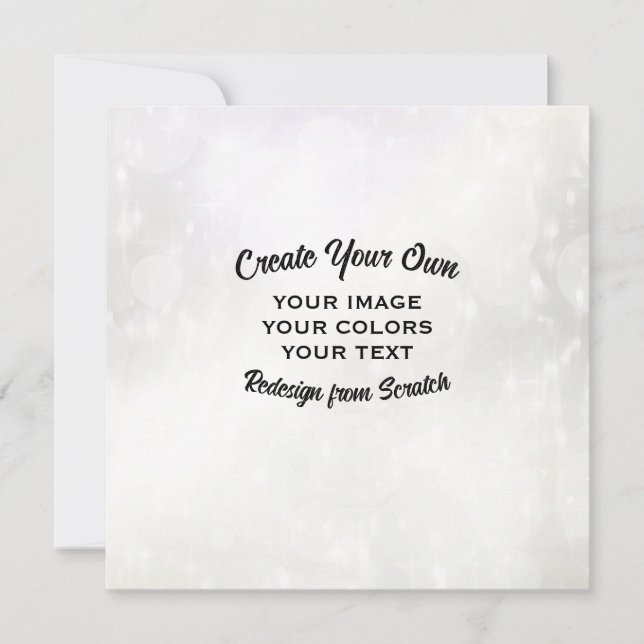 Create Your Own Custom Personalized Card (Front)