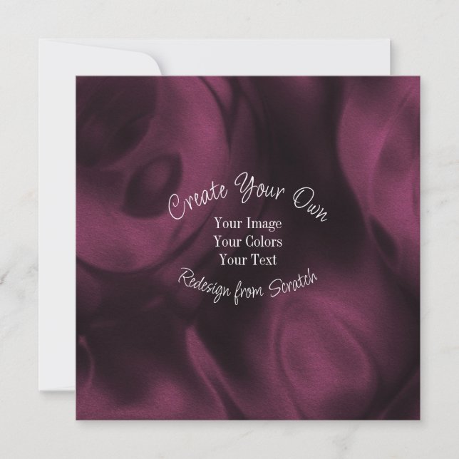 Create Your Own Custom Personalized Card (Front)