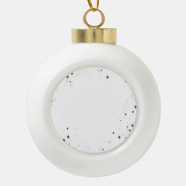 Create Your Own Custom Personalized Ceramic Ball Christmas Ornament (Front)