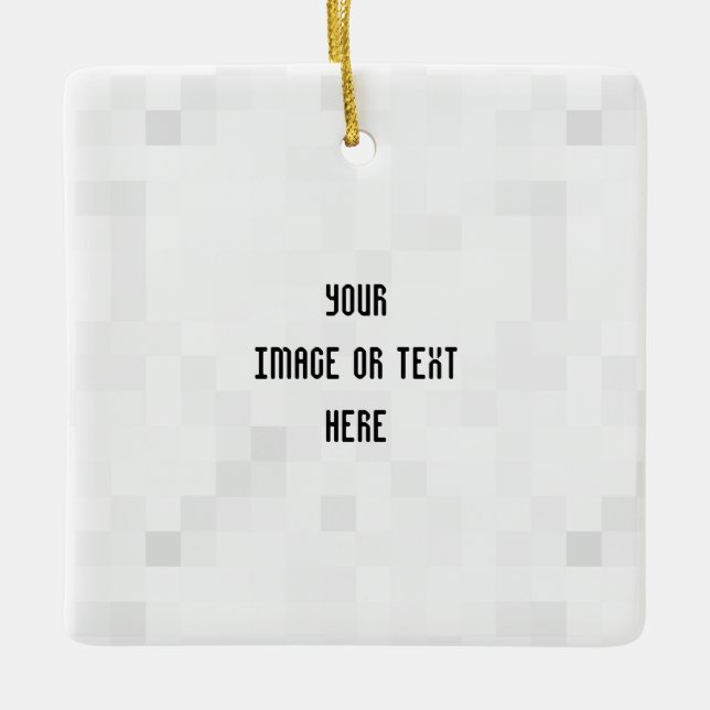 Create Your Own Custom Personalized Ceramic Ornament (Front)