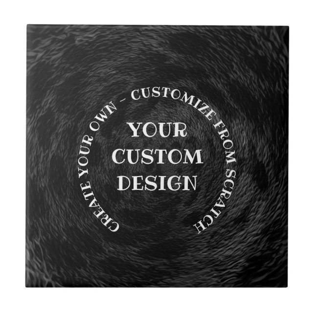 Create Your Own Custom Personalized Ceramic Tile (Front)
