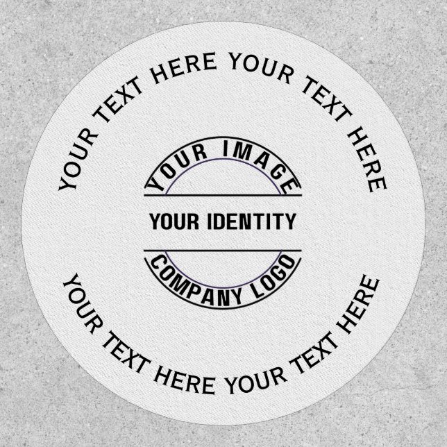 Create Your Own Custom Personalized Circle 4" Patch (Front)