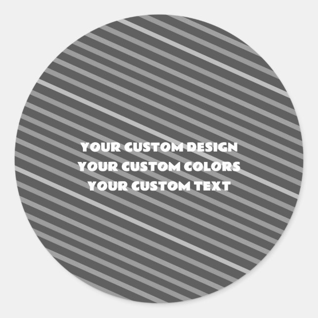 Create Your Own Custom Personalized Classic Round Sticker (Front)