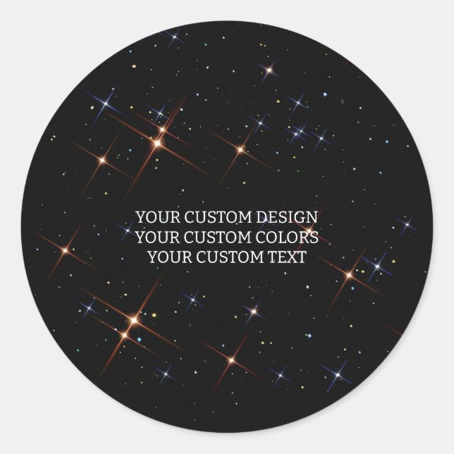 Create Your Own Custom Personalized Classic Round Sticker (Front)