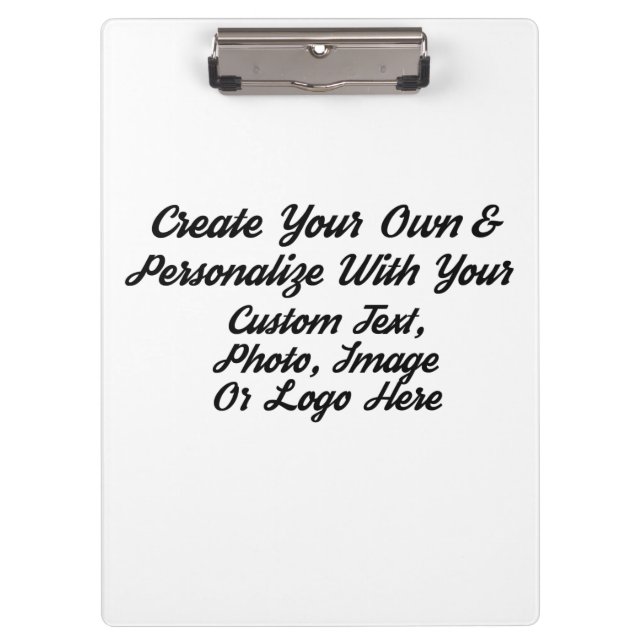 Create Your Own Custom Personalized Clipboard Desi (Front)