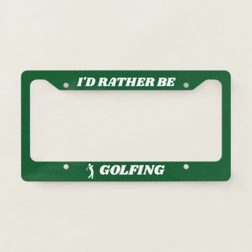 Create Your Own Custom Personalized DAD Golf License Plate Frame
