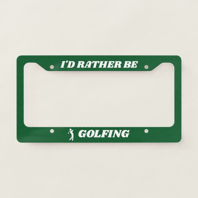 Create Your Own Custom Personalized DAD Golf License Plate Frame (Front)