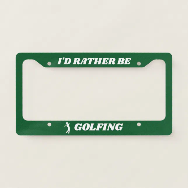 Create Your Own Custom Personalized DAD Golf License Plate Frame Zazzle