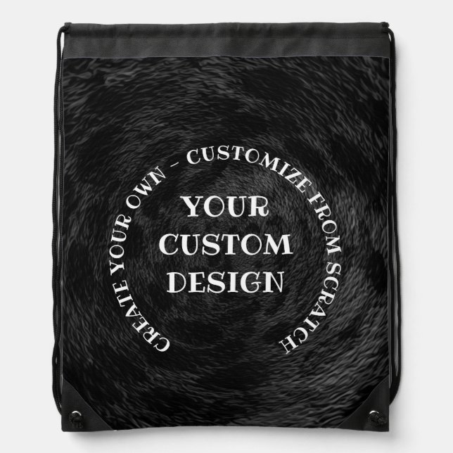 Create Your Own Custom Personalized Drawstring Bag (Front)